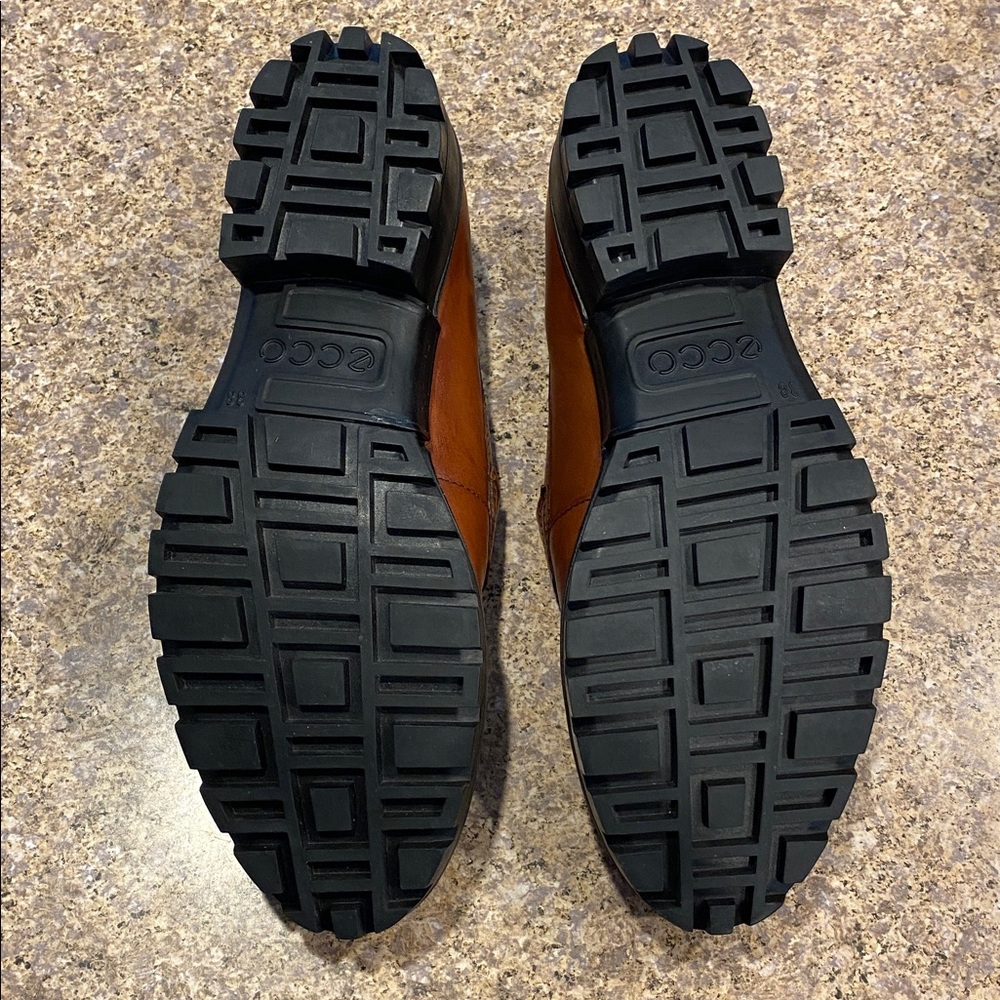 Ecco Modtray Penny Loafer Cognac EU 38 U.S. 7- 7.5 Leather (Shoes Only-No Box) - Picture 15 of 17